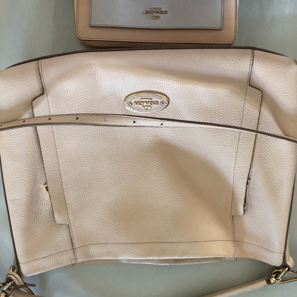 Authentic Coach bag and matching wallet